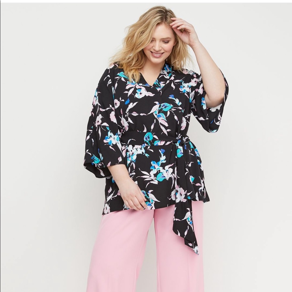 Lane Bryant Floral Blouse
